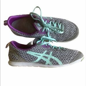 Asics Metrolyte shoes size 6 gray and purple